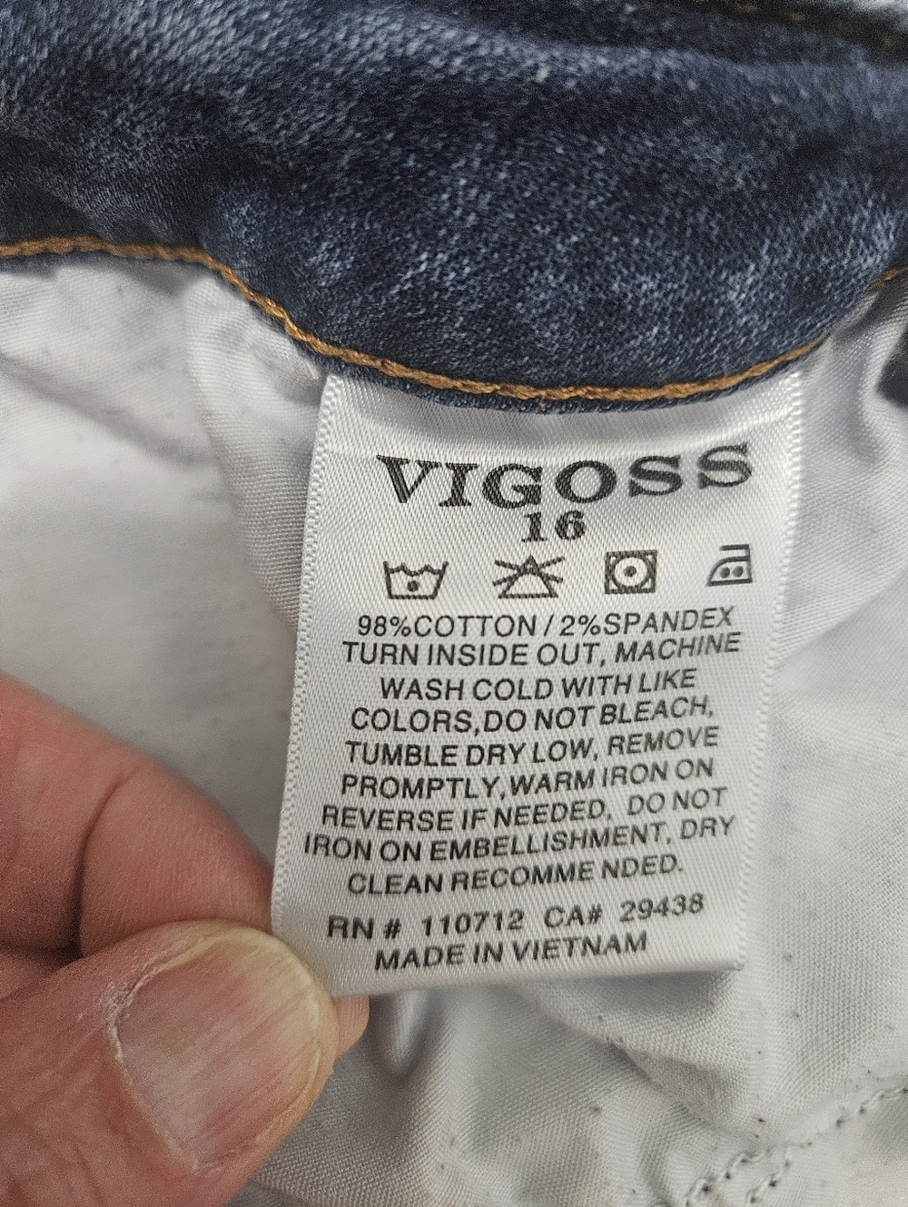 Vigoss Jagger Women's Dark Blue Bootcut Jeans Size 16 - Picture 4 of 4